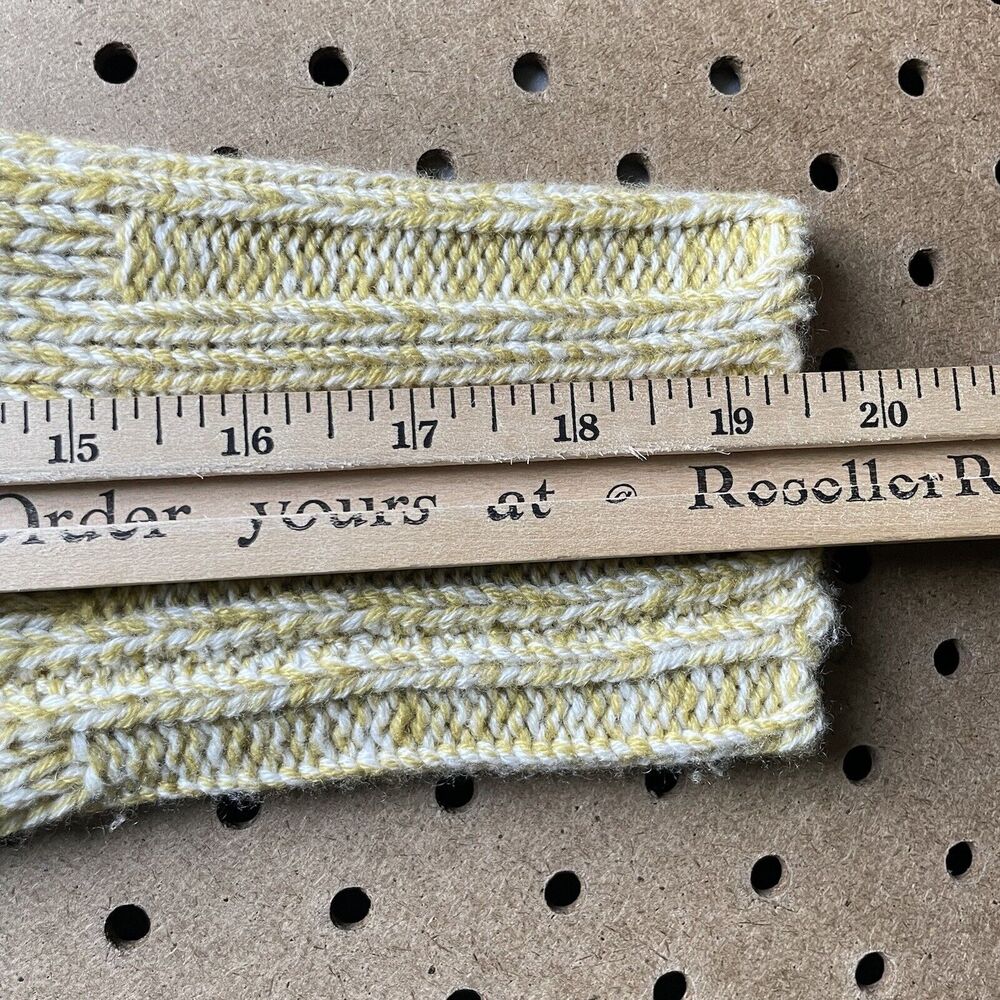 NWOT Vince Sweater Womens XXS Yellow Marled Wool & Cashmere Moss Glow Relaxed - Picture 12 of 12